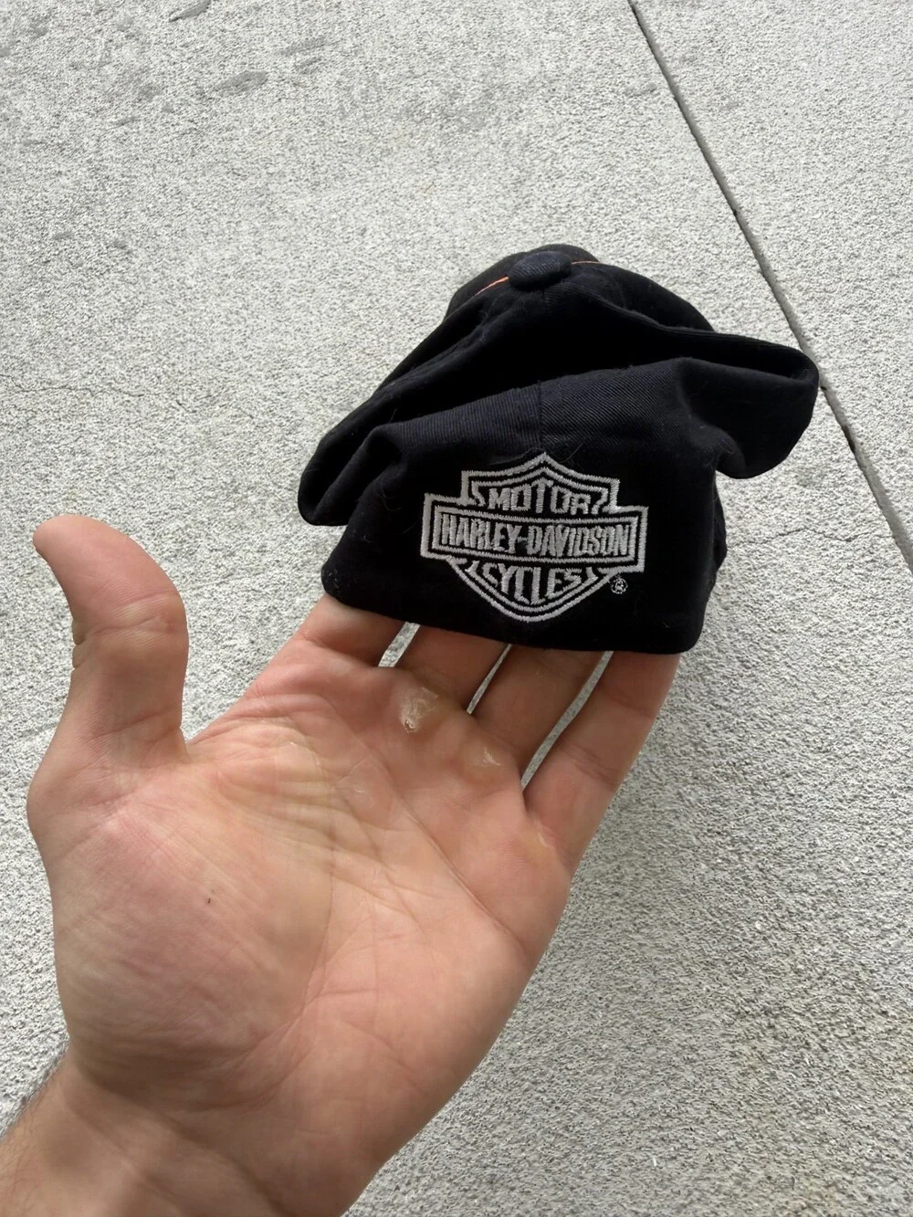 Harley-Davidson Screamin' Eagle Performance Black Orange Hat Cap S/M
